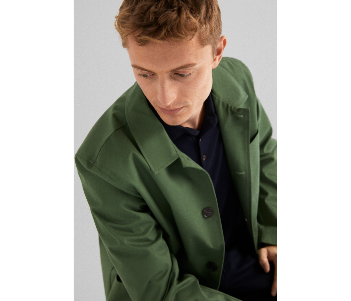 Springfield 283519326 Medium Cotton Sports Jacket for Men - Green - Zoom Image 3