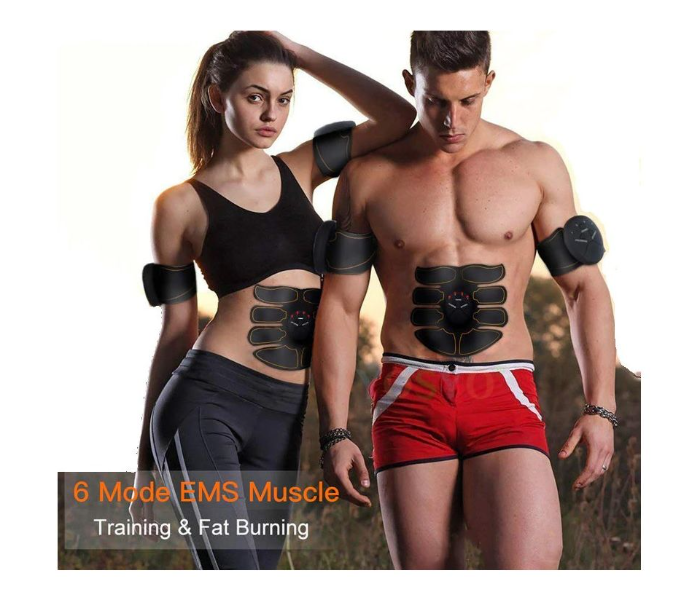 Body Shaping Massage Muscle Stimulator For Unisex Set 4 Pad And 4 Remote - Zoom Image 1