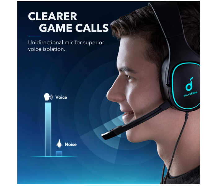 Anker Soundcore Strike 3 Gaming Headset - Black - Zoom Image 4