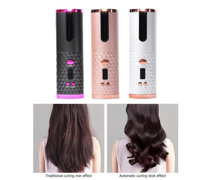 Automatic Cordless RD-060 Hair Curler - Black - Zoom Image 4