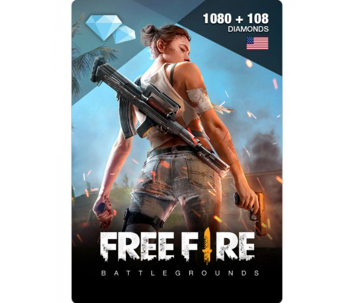 Free Fire 1080 Plus 108 Diamond - Zoom Image