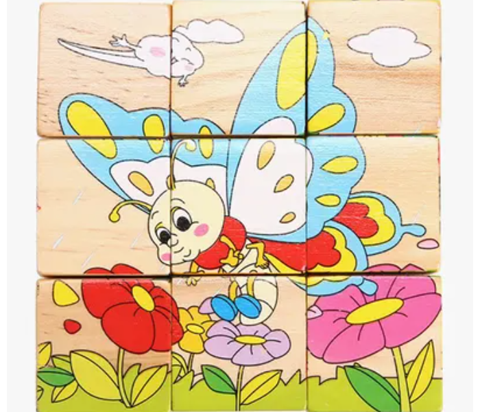 Generic Wooden Blocks Animals Jigsaw Puzzle - Zoom Image 5