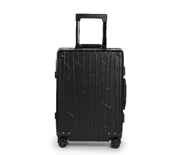 Kenza SV357 20 Inch Prime Superior Aluminium Ultra Light Hardside Expandable Built-In TSA Lock Zipperless Luggage Bag with Spinner Wheels - Black - Zoom Image 2