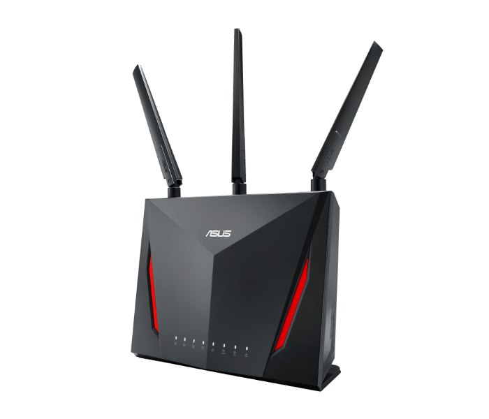 ASUS RT-AC86U AC2900 Dual Band Gigabit WiFi Gaming Router - Black - Zoom Image 2