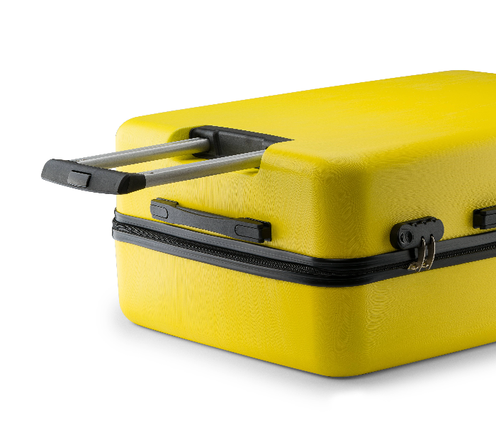 Kenza SV345 28 Inch Brick Hardside Expandable Luggage Bag with Built-In TSA Lock and Spinner Wheels - Yellow - Zoom Image 3