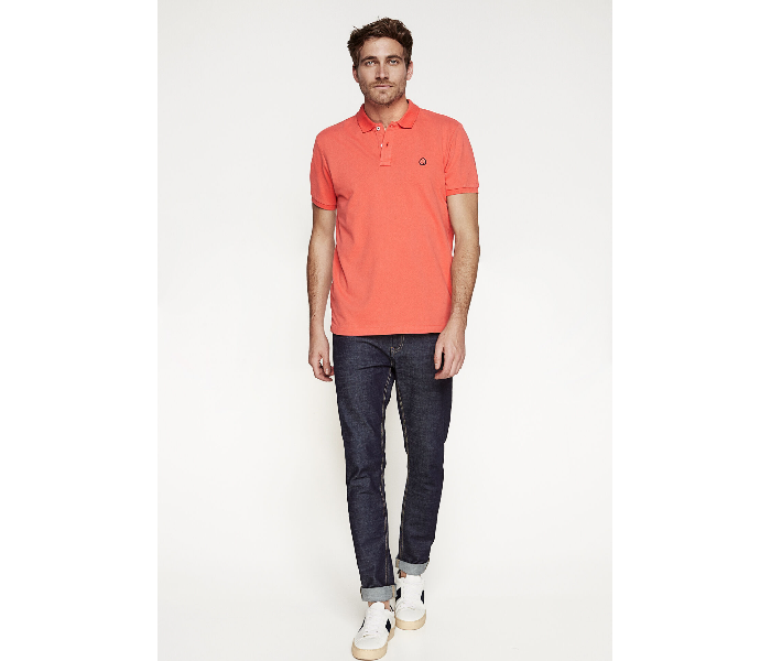 Springfield 143341564 XS Basic Slim Fit Polo Shirt for Men - Orange - Zoom Image 1