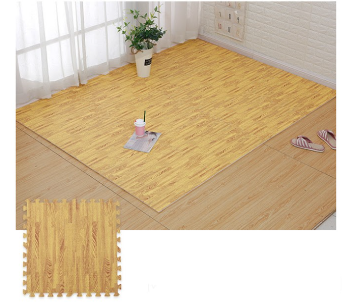 GTC 22000631 4x4 -16 sqft Eva Foam Tiles Protective Floor Mat - Light Brown - Zoom Image 1