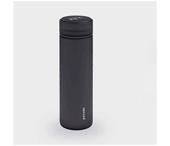 Porodo PD-TMPBOT-BK 500ml Smart Water Bottle Cup With Temperature Indicator - Black - Zoom Image 1