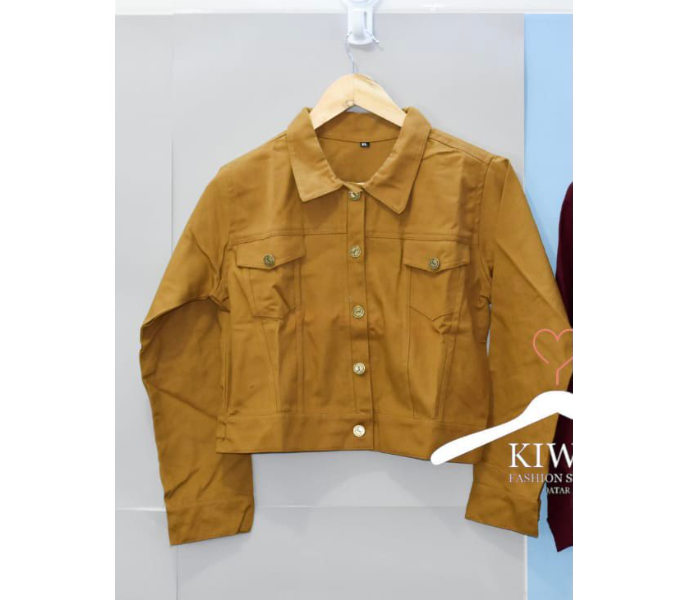 Kiwo KIWO135 XXL Top Wear Coat for Women - Yellow - Zoom Image