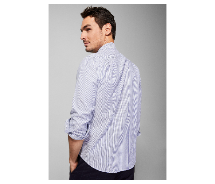 Springfield 094492011 XXL Long Sleeve Casual Stripped Shirt for Men - Light Blue - Zoom Image 3