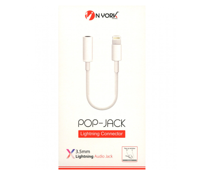 Nyork CR760 Pop-jack iPhone connector - White - Zoom Image