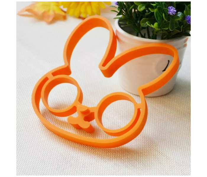 OEM Rabbit Shaped Silicone Creative Egg Mould - Orange - Zoom Image 2