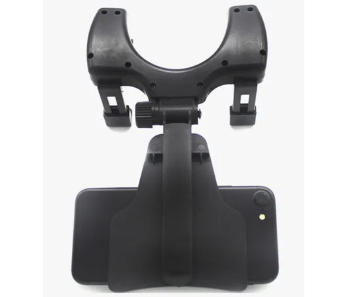 Generic Rear Mirror Mount Phone Holder - Black - Zoom Image 2