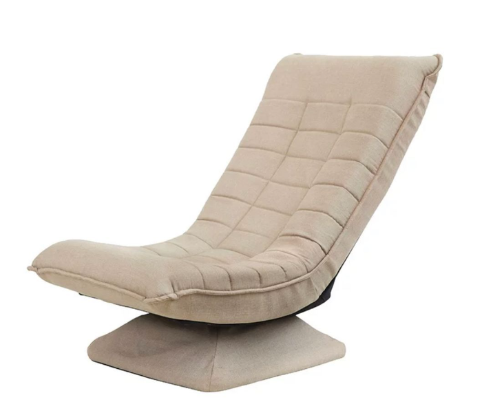 Watiaa 360 Degree Sleeper Floor Swivel Chair - Beige - Zoom Image