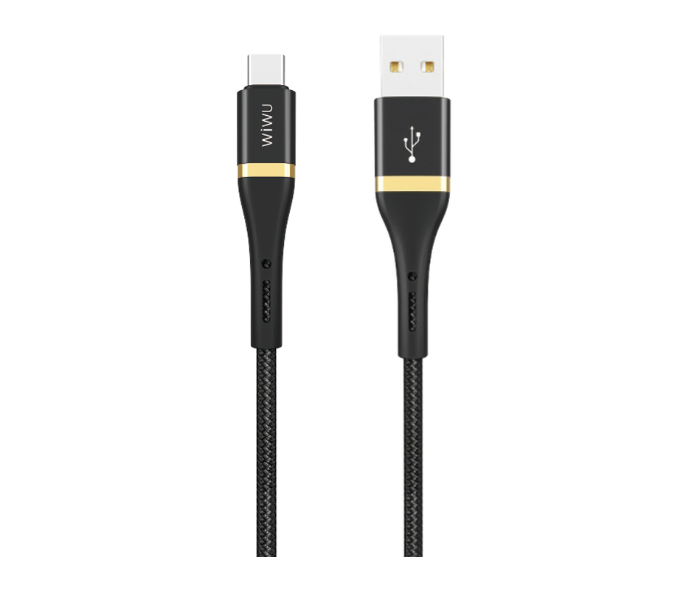 Wiwu ED-1013MB 3 Metre Elite Data Cable Ed-101 USB To Type-C - Black - Zoom Image