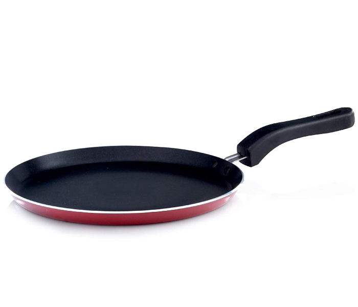 Impex ITP 2820 28cm Induction Base Nonstick Aluminium Tawa Pan - Maroon - Zoom Image