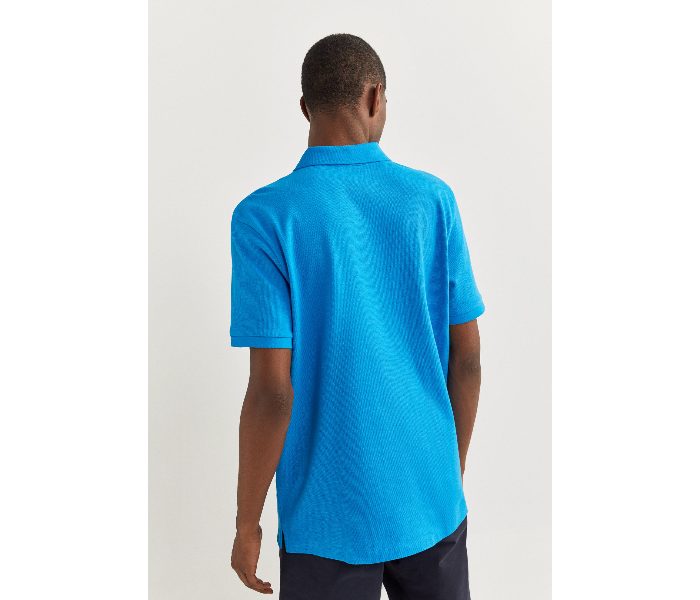 Springfield 855102287 Medium Basic Polo Shirt for Men - Turquoise - Zoom Image 3