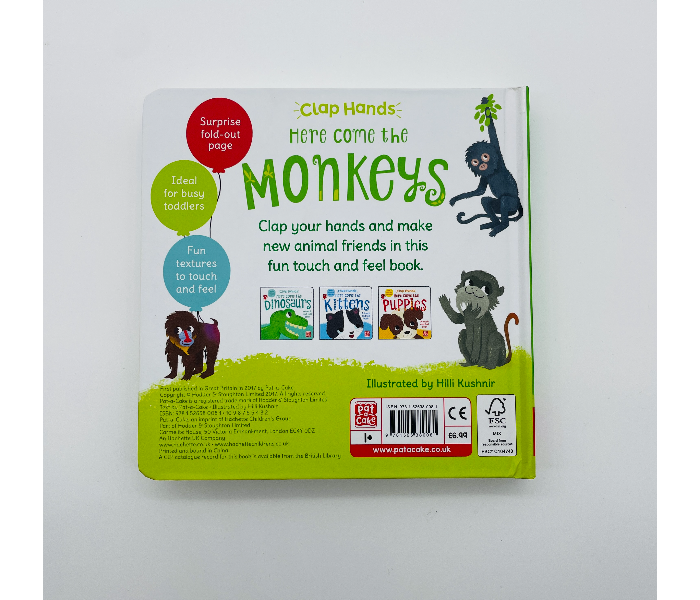 Clap Hands Here Come the Monkeys Kids Book Published by Pat-A-Cake - Zoom Image 2