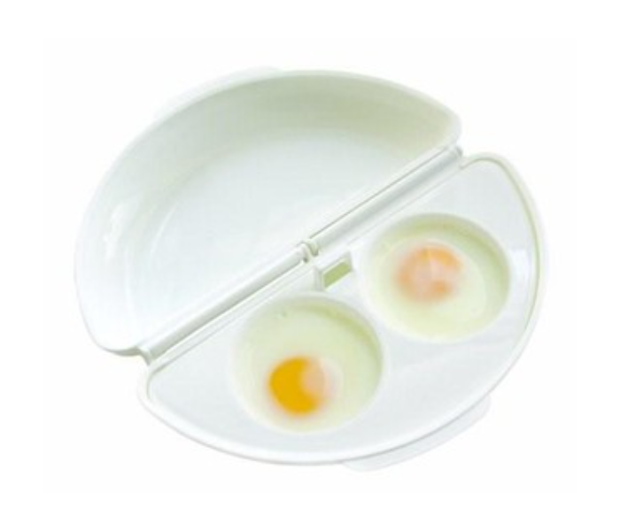 Microwave Safe Non Sticky Egg and Omelet Cooker-White - Zoom Image 2