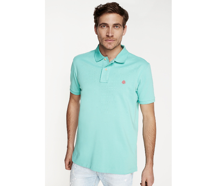 Springfield 855096423 XS Basic Polo Shirt for Men - Green - Zoom Image 1