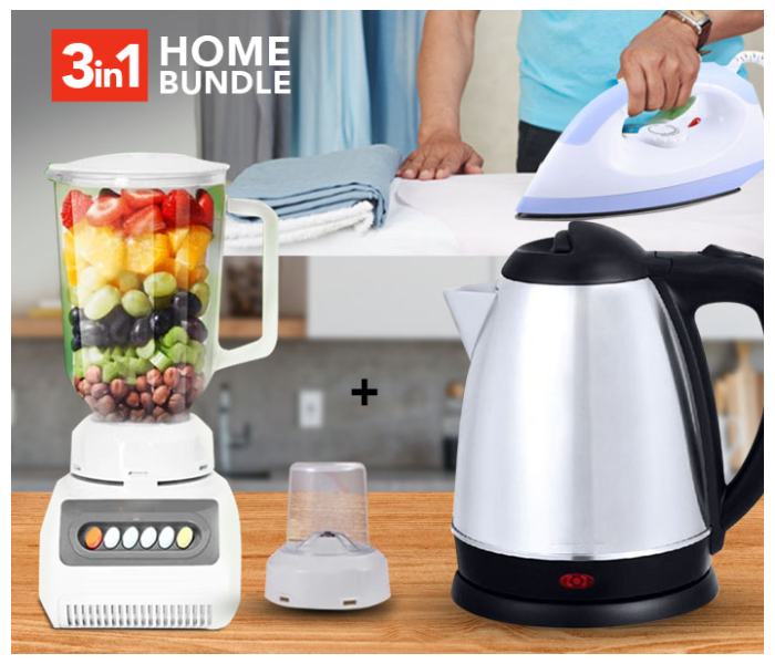 Generic Electric Kettle Black And Silver Image