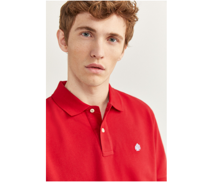 Springfield 855102260 Large Basic Polo Shirt for Men - Red - Zoom Image 2