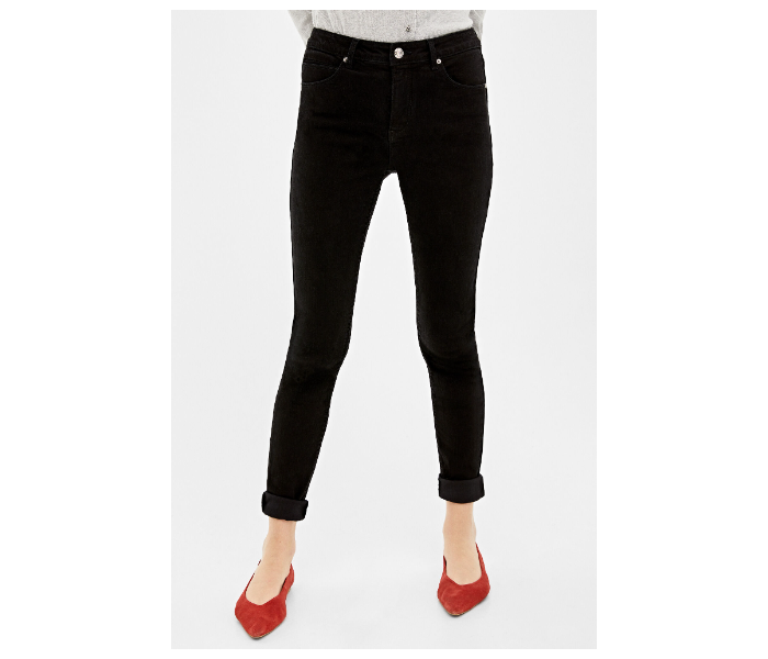 Springfield 684626201 Size 42 Basic Denim for Women - Black - Zoom Image 1