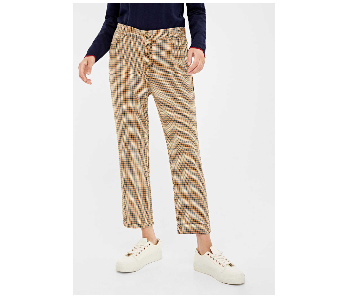 Springfield 683691753 Size 42 Cotton Pant for Women - Camel - Zoom Image