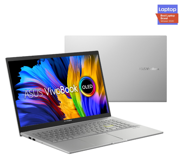 Asus VivoBook K513EQ-OLE005T 15.6 Inch OLED FHD Intel Core i5-1135G7 Processor 8GB RAM 512GB SSD 2GB NVIDIA MX350 Graphics Windows 10 - Silver - Zoom Image 2