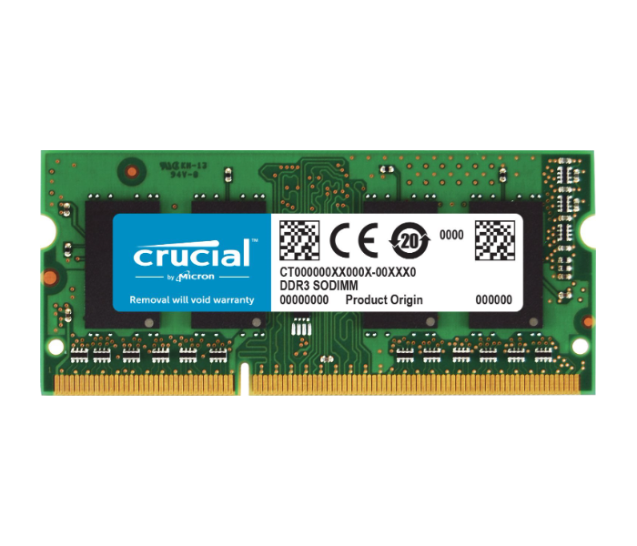 Crucial 8GB DDR3-1600 SODIMM Laptop Memory RAM - Zoom Image 1