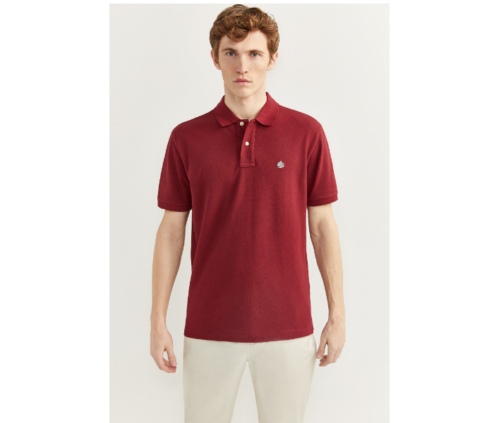 Springfield 855102269 Small Basic Polo Shirt for Men - Maroon - Zoom Image 1