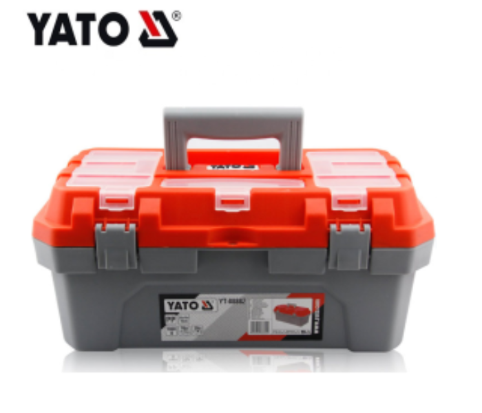 Yato YT-88882 Large Size Plastic Tools Storage Box - Red and Grey - Zoom Image 1