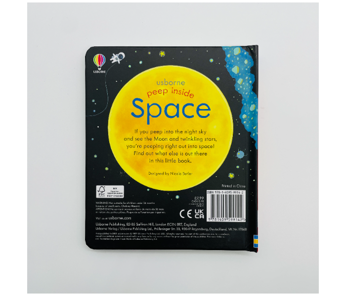 Peep Inside Space Kids Book by Usborne Publisher - Zoom Image 2