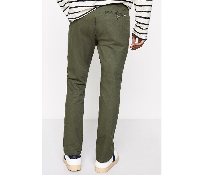 Springfield 155343725 Size 38 Chinos for Men - Green - Zoom Image 4