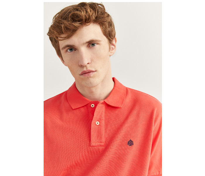 Springfield 855102265 XL Basic Polo Shirt for Men - Orange - Zoom Image 2