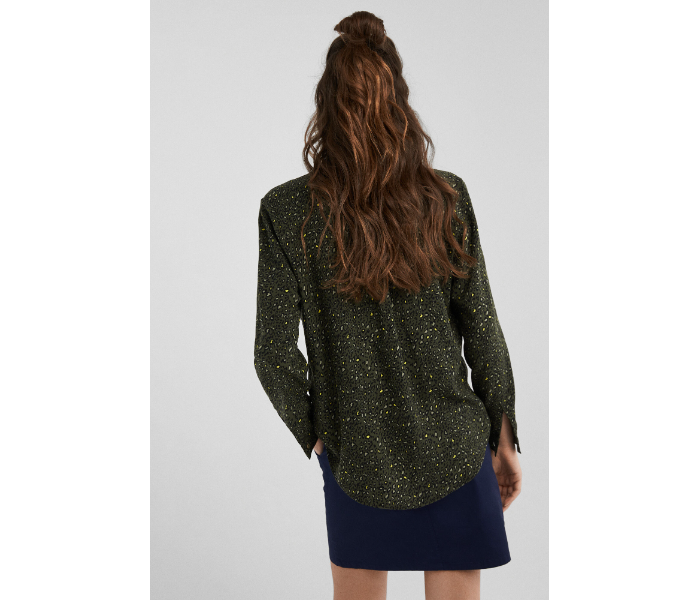 Springfield 679619220 Size 38 Long Sleeve Blouse for Women - Dark Green - Zoom Image 4