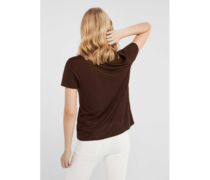 Springfield 886577936 Small T-Shirt for Women - Brown - Zoom Image 3