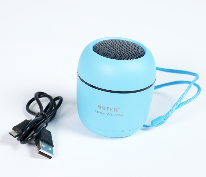 WSTER WS-Y06 Wireless Stereo Speaker - Sky Blue - Zoom Image 3