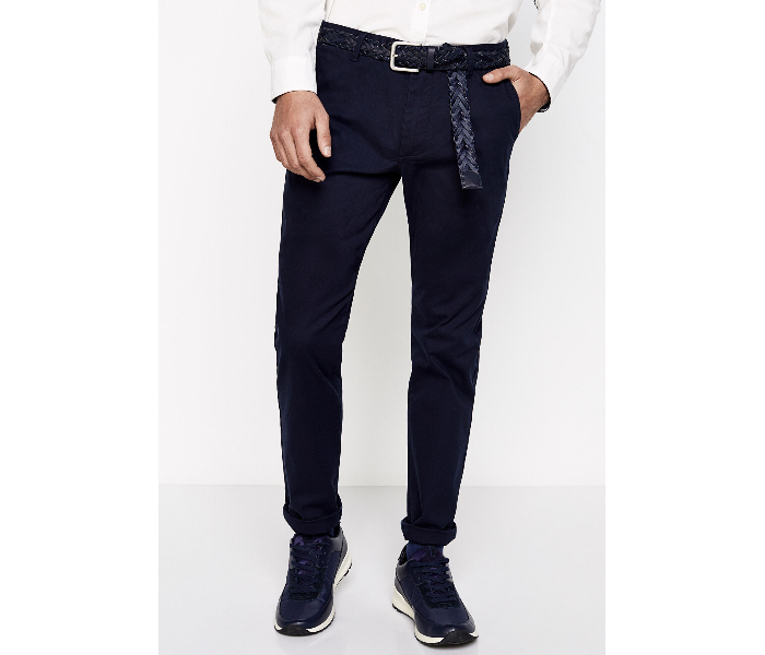 Springfield 155343711 Size 38 Chinos for Men - Dark Blue - Zoom Image 1