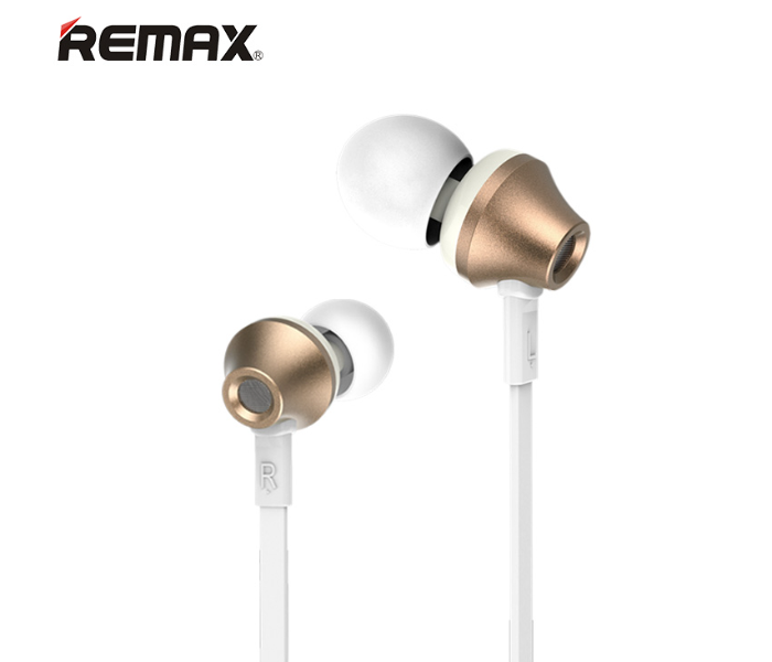 Remax RM-610D Super Bass Wired Earphone - Gold - Zoom Image 1