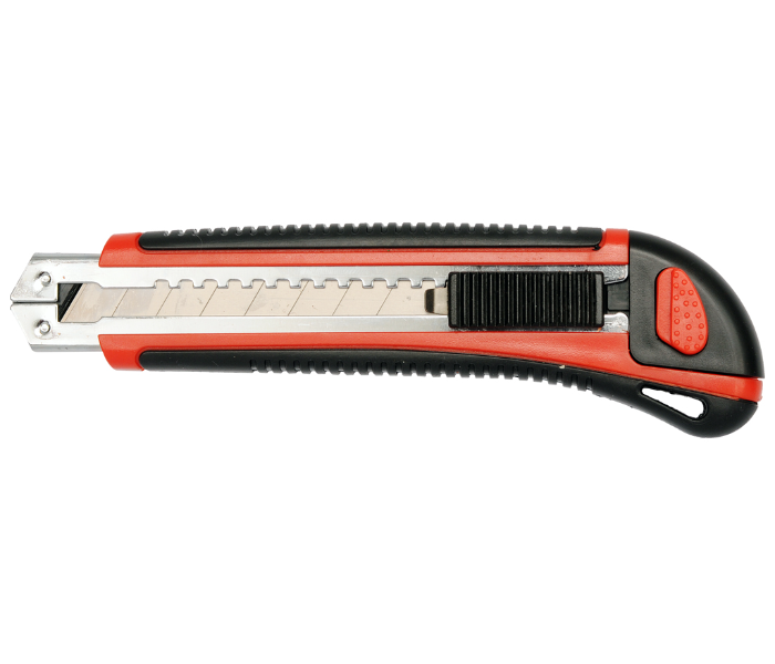 Yato YT-7503 18mm SK-2 Steel Utility Knife with 3 Piece Blade - Red and Black - Zoom Image