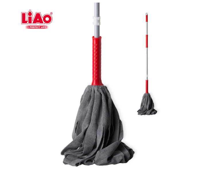 Liao 67412 Twist Cleaning Mop A130075 - Red and Grey - Zoom Image