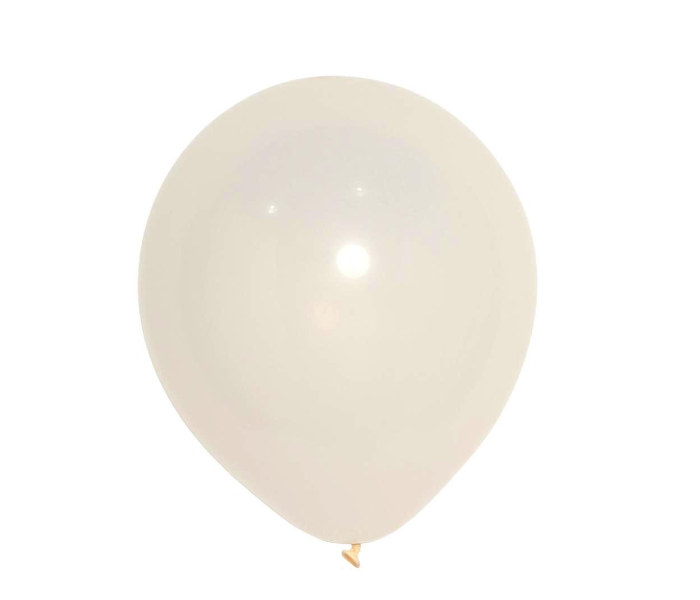 Mira Decor M-D-M12-2521 12 inch Pack of 25 Piece Metallic Latex Balloon - Off White - Zoom Image