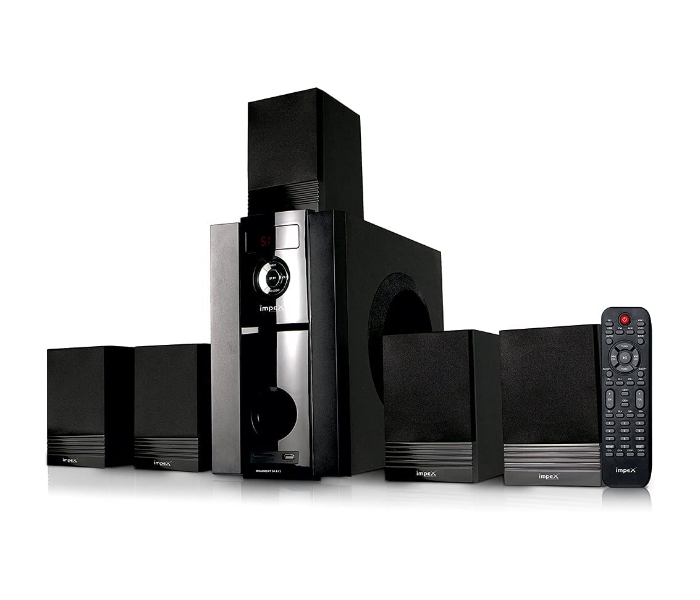 Impex HT 5106 5.1 BANG 170 W Multimedia Bluetooth Home Theatre Speaker System with Remote - Black - Zoom Image 1