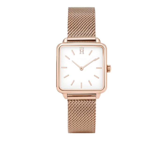 Holborn Classic  VS0014 28mm Victoria Pearl Watch for Women - Rose Gold and Snow White - Zoom Image 1