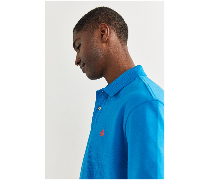 Springfield 855102287 Medium Basic Polo Shirt for Men - Turquoise - Zoom Image 2