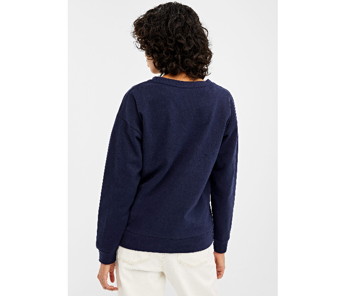 Springfield 108740119 Medium Sweatshirt for Women - Blue - Zoom Image 3