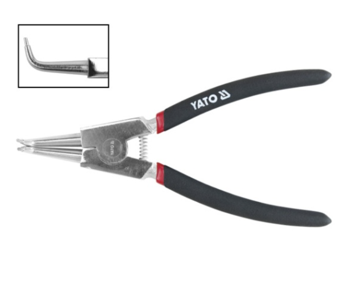 Yato YT-2141 150mm Cr-V Steel External Bent Circlip Plier - Black - Zoom Image