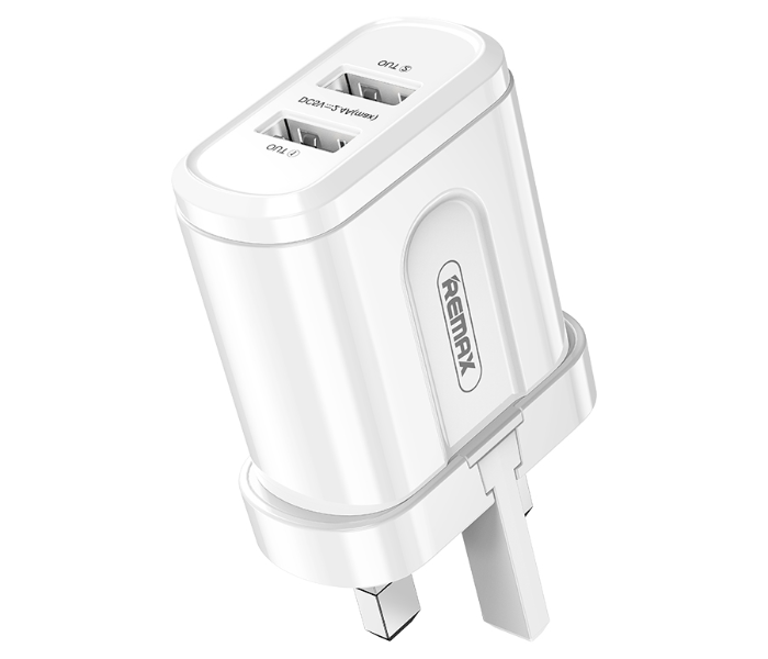 Remax RP-U22 12W Fast Charging Dual USB Charger - White - Zoom Image 1