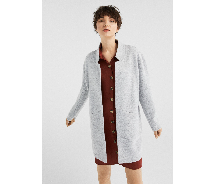 Springfield 823515545 Large Coat for Women - Light Grey - Zoom Image 1